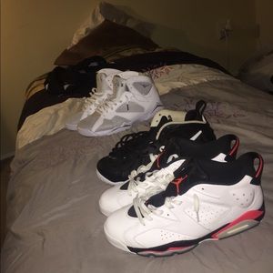Jordan 6 low jordan 7  foamposite dr doom